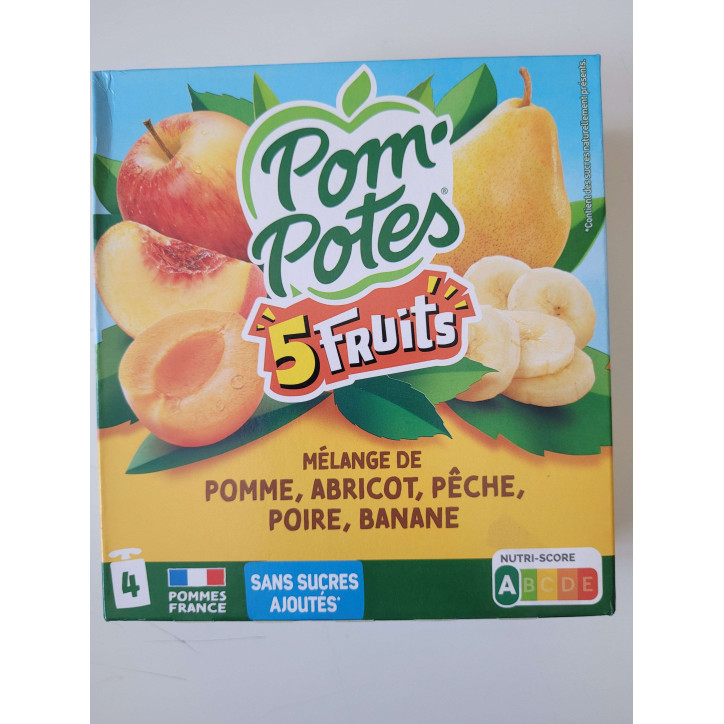 POM POTES 5 FRUITS 360G