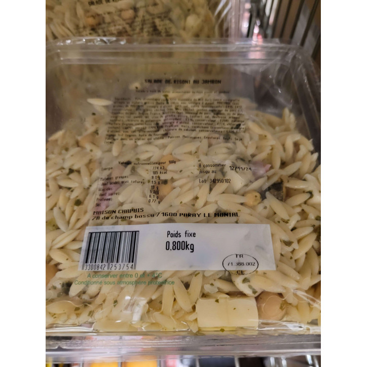 SALADE DE RISONI AU JAMBON 800G