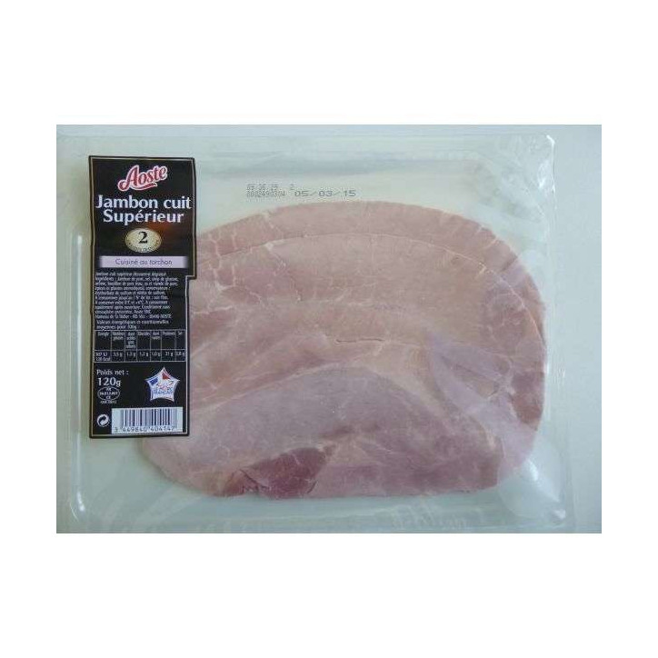 JAMBON SANS COUENNE 2 TR 120G