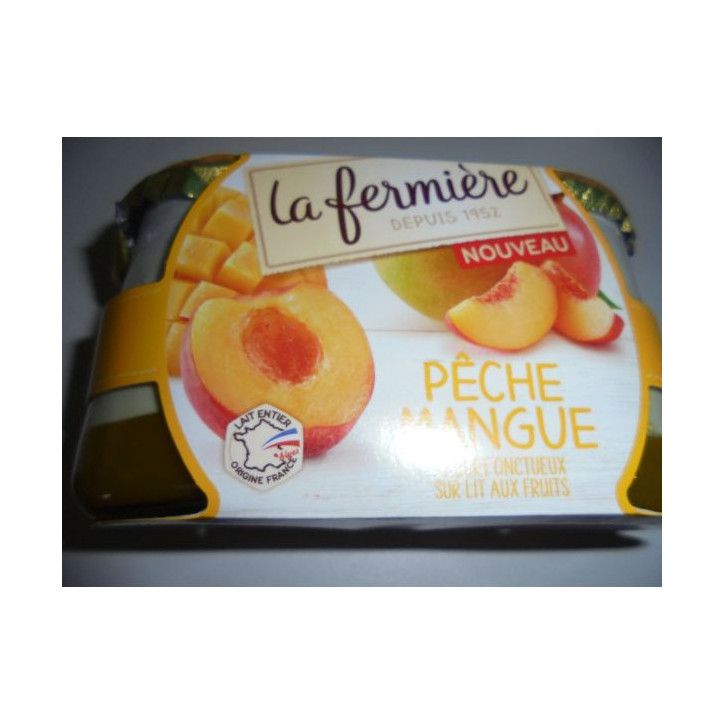 YAOURT ONCTUEUX PECHE MANGUE X2