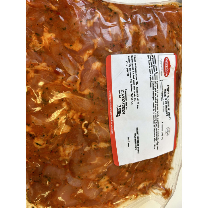 EMINCES DE CUISSE DE POULET BASQUAISE 2.5KG
