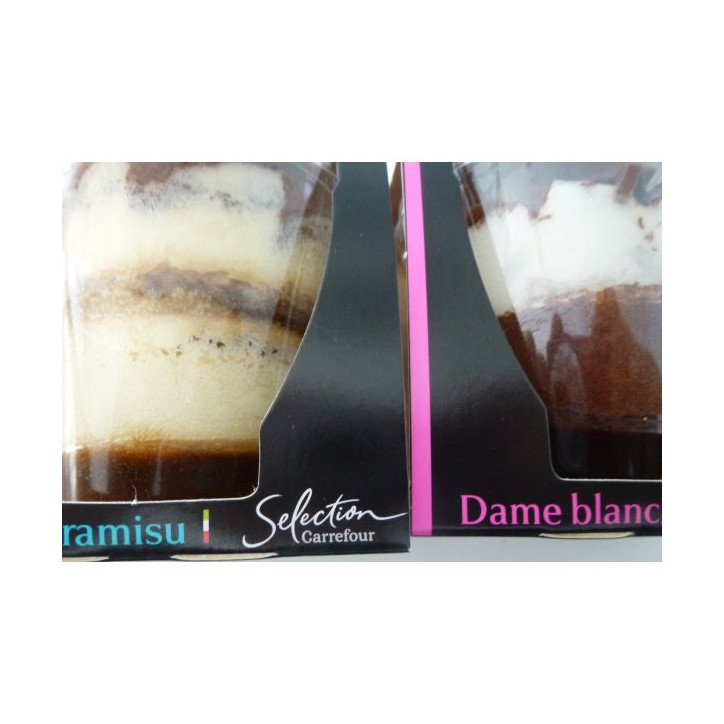 VERRINE TIRAMISU OU DAME BLANCHE 85 GR