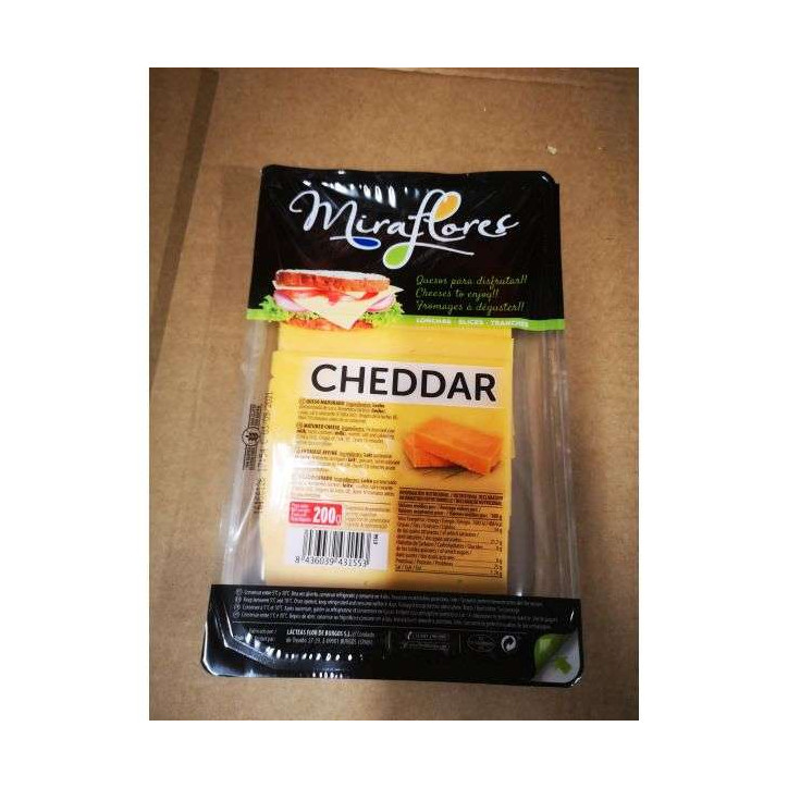 CHEDDAR TRANCHES 200GR