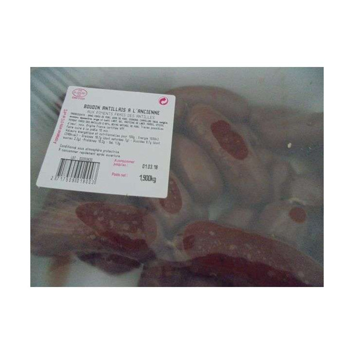 BOUDIN ANTILLAIS  1.9 KG ENV