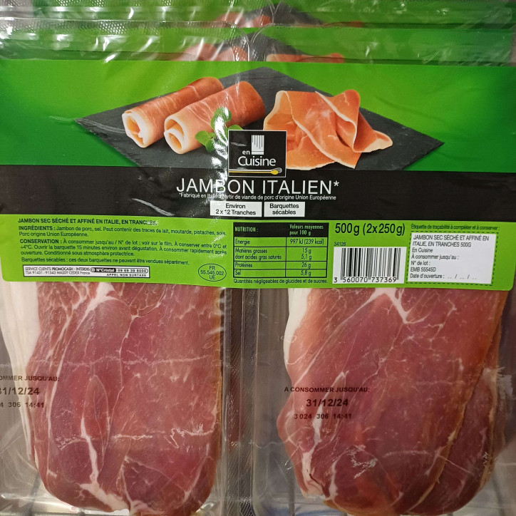 JAMBON ITALIEN 500G