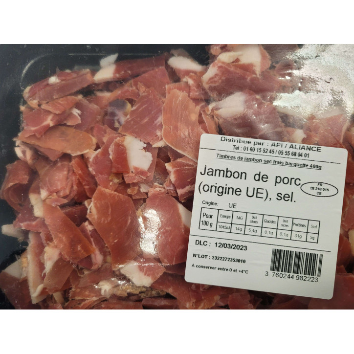 TIMBRES JAMBON SEC 400G