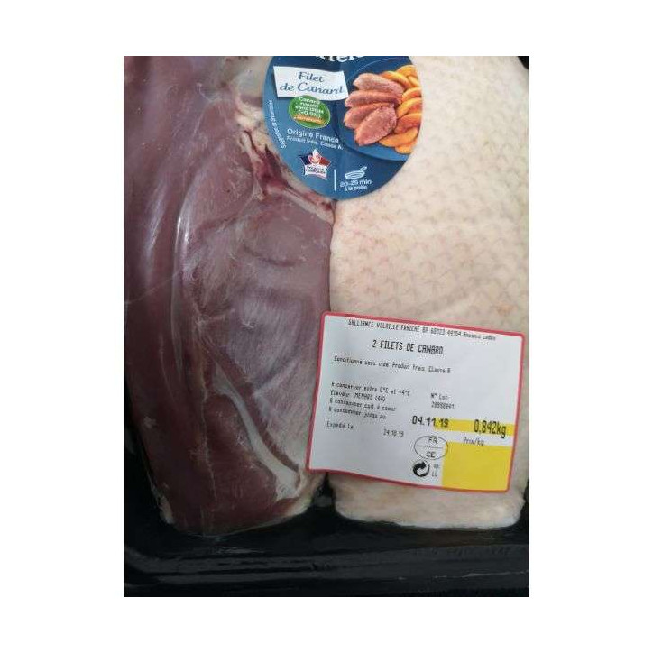 FILETS DE CANARD 850 GR ENV
