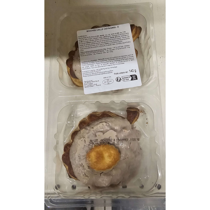 BOUCHEE CAILLE CHATAIGNE 280 GRS