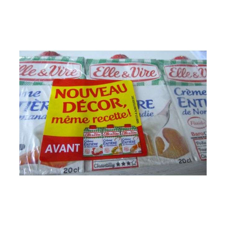 CREME ELLE ET VIRE X 3