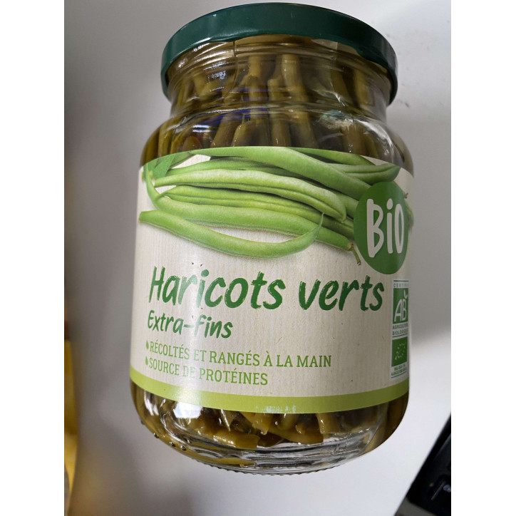 HARICOTS VERTS BIO EXTRA FIN 660G