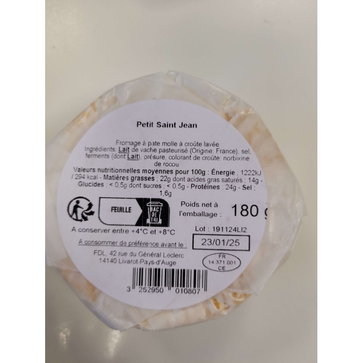 PETIT SAINT JEAN 180G