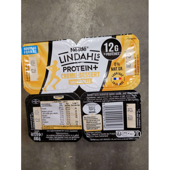 LINDHALS CREME DESSERT VANILLE 480G