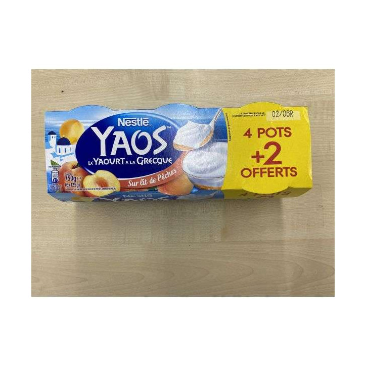 YAOURT A LA GRECQUE PECHE 4+2