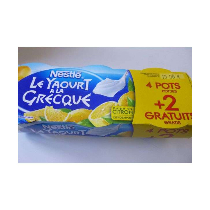 YAOURT A LA GRECQUE CITRON 6