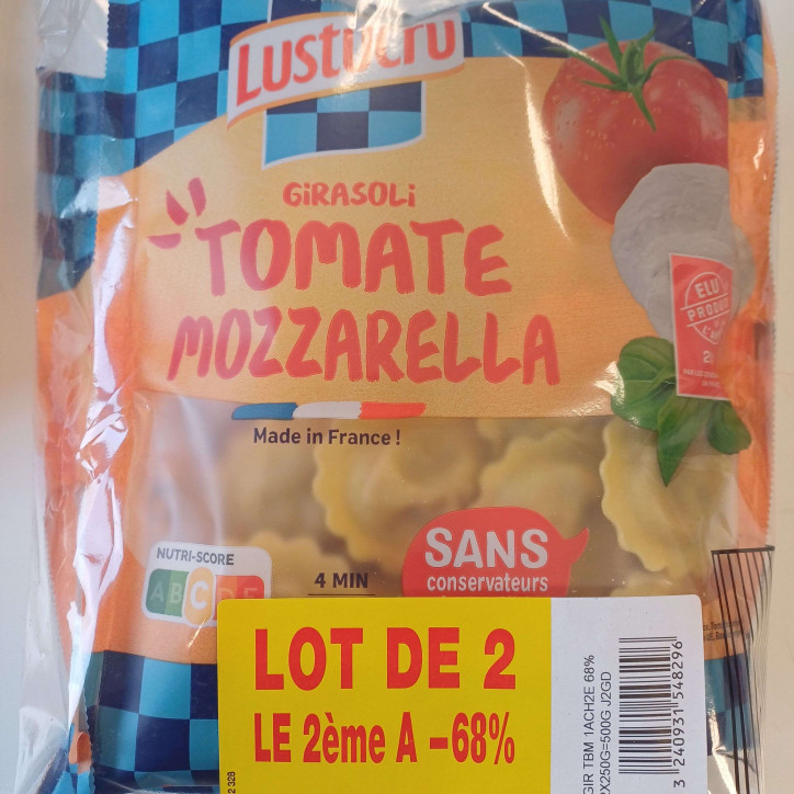 LOT 2 GIRASOLI TOMATE MOZZA 500G