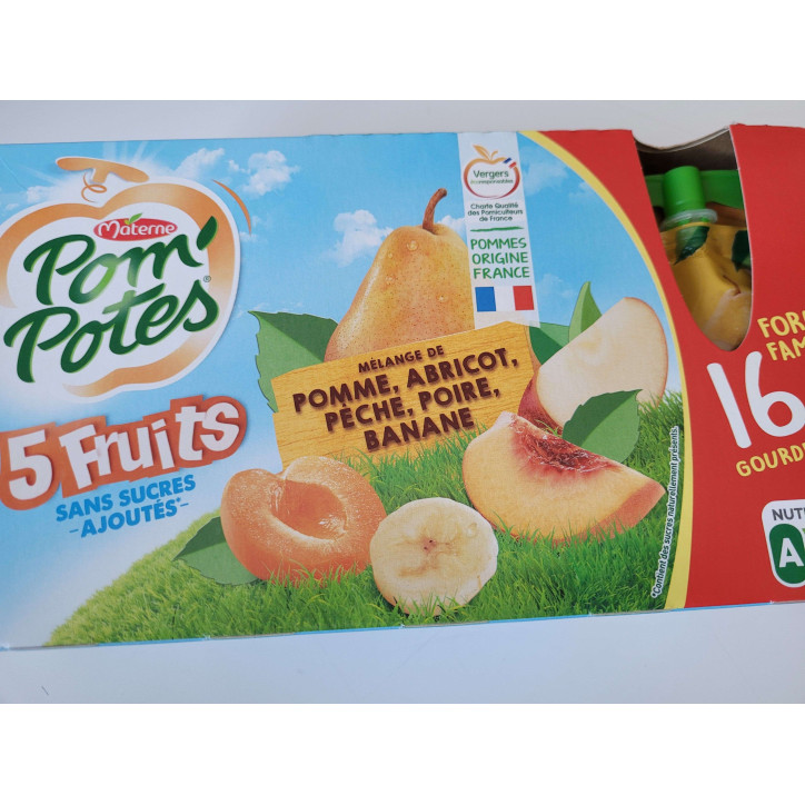 POMPOTES 5 FRUITS JAUNES X16 1.44KG