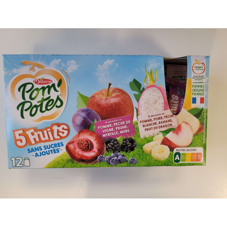 POM'POTES 5 FRUITS X12 1.08KG