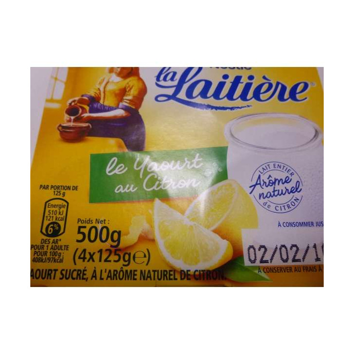 LA LAITIERE CITRON X 4