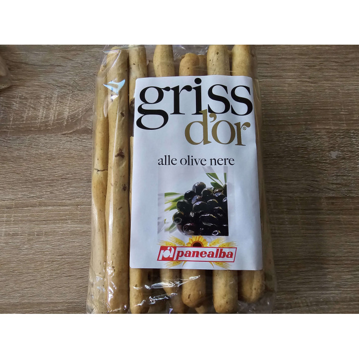 GRESSIN GRISS D OR OLIVE NOIRE 250GR