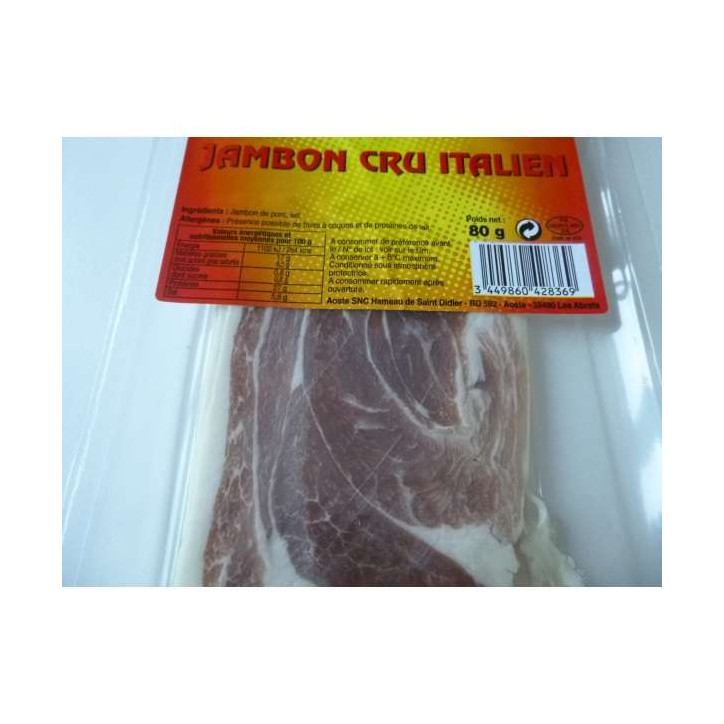 JAMBON CRU GAUL 80 GR