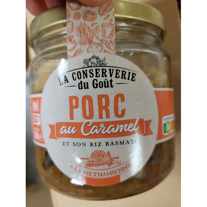 PORC CARAMEL et RIZ 300G