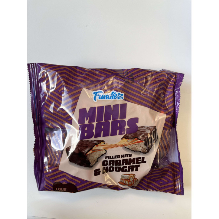 MINI BARS CARAMEL ET NOUGAT 190 GRS 