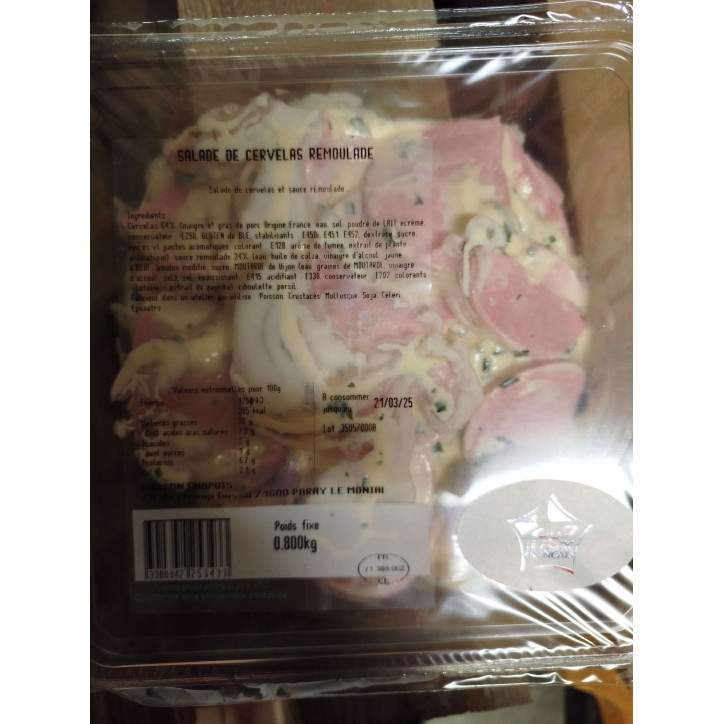 CERVELAS REMOULADE 800G