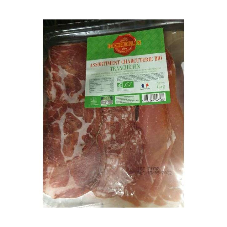 ASSORTIMENT CHARCUTERIE BIO 115 GRS 