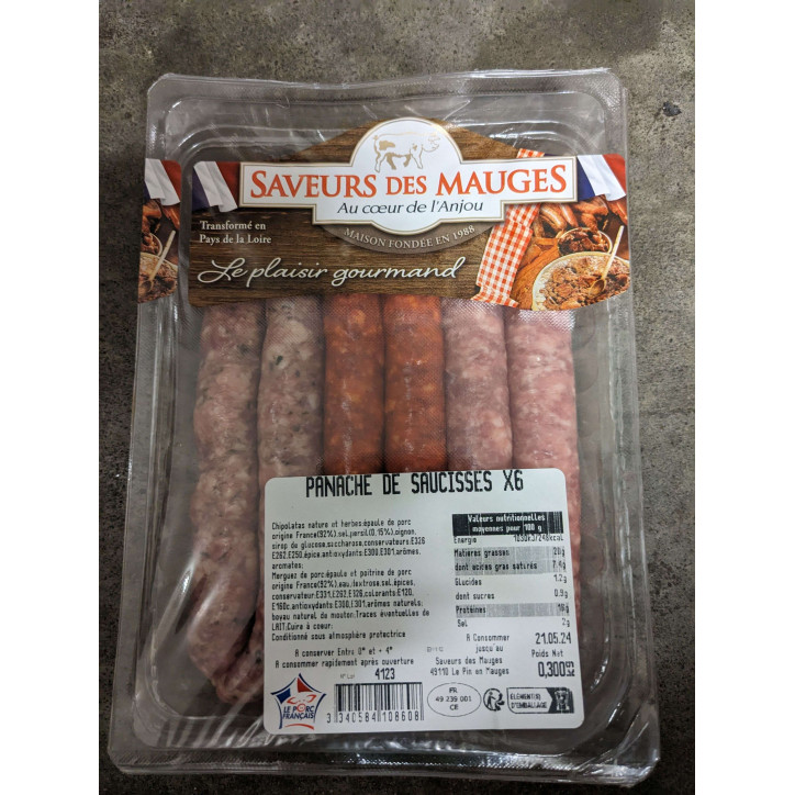 PANACHE DE SAUCISSES X6 300G