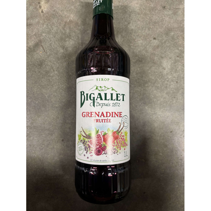 SIROP BIGALLET 1L GRENADINE FRUITEE