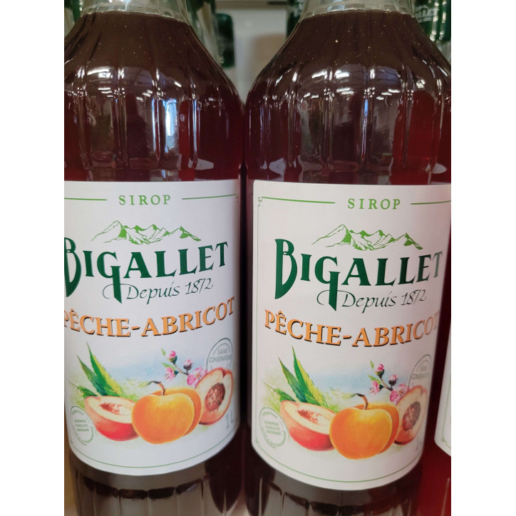 SIROP BIGALLET 1L PECHE ABRICOT