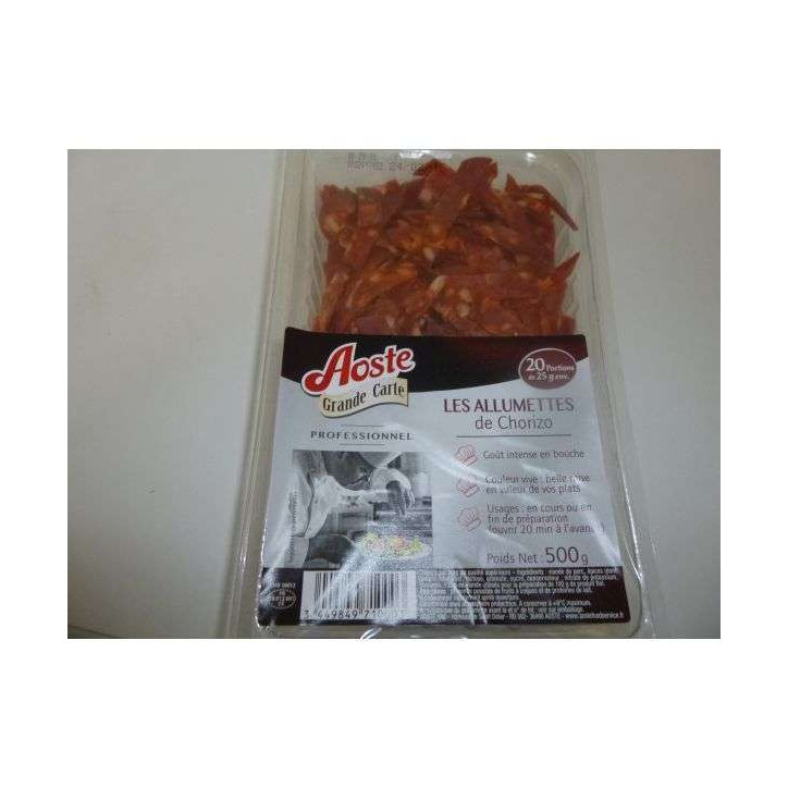 ALLUMETTES DE CHORIZO 500 GR