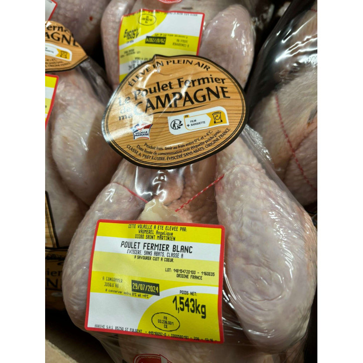 POULET FERMIER LR 1.3KG ENV