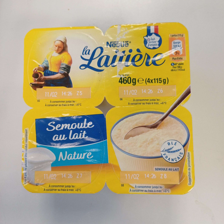 SEMOULE AU LAIT X 4