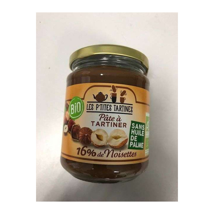 PATE A TARTINER BIO SANS HUILE 350G