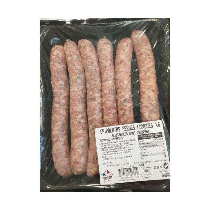 CHIPOLATAS AUX HERBES 420G