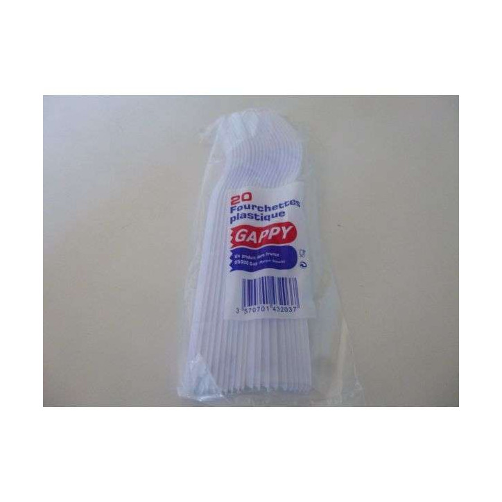 FOURCHETTES PLASTIQUE X 20