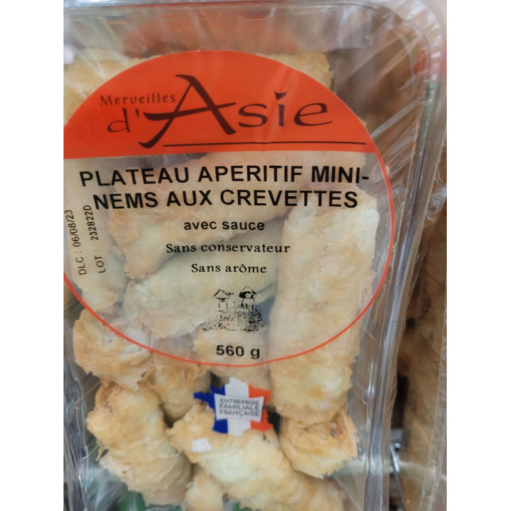 PLATEAU APERITIF NEMS CREVETTES 520G