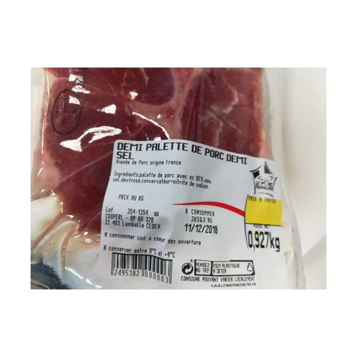 DEMI PALETTE SALÉ 1KG ENV