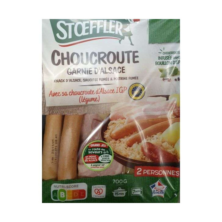 CHOUCROUTE GARNIE STOEFFLER 700 GRS