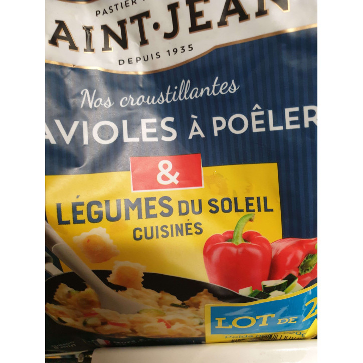 RAVIOLES LEGUMES LOT 2 620G