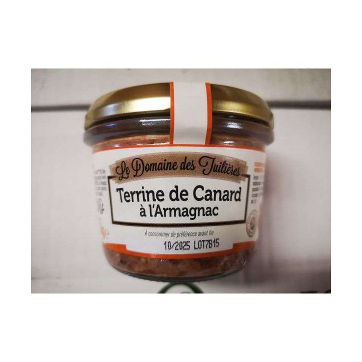 TERRINE DE CANARD ARMAGNAC 180GR