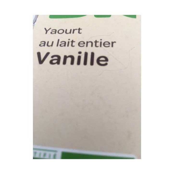 YAOURT VANILLE BIO 1.5 KG