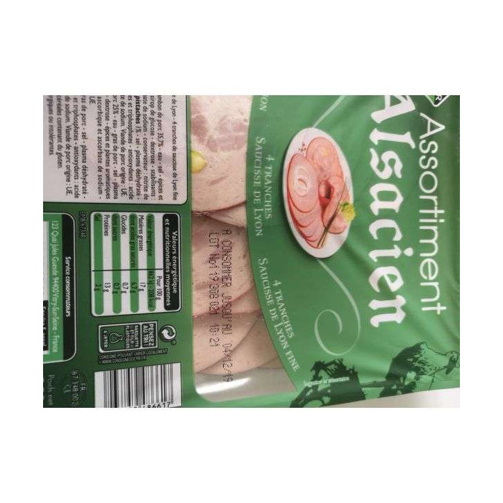 ASSORTIMENT ALSACIEN 250 GRS