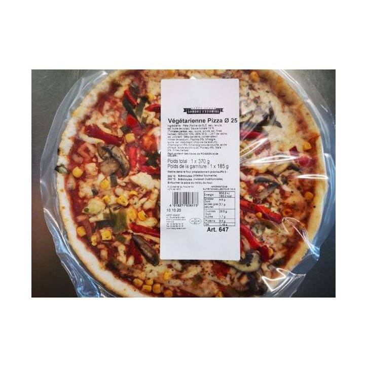PIZZA VEGETARIENNE 370GRS