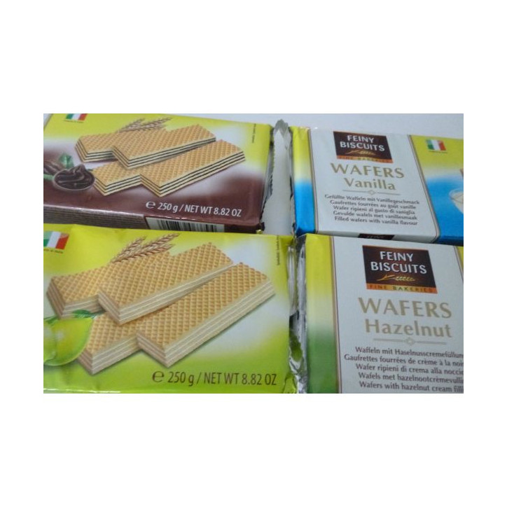 GAUFRETTES FOURRÉES  250 GR