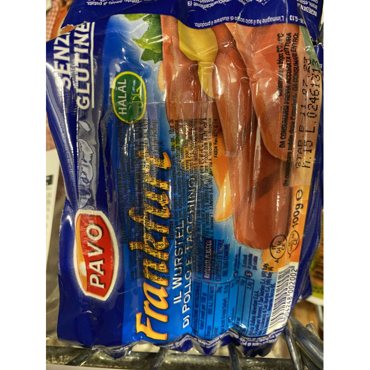 FRANCFORT VOLAILLE HALAL 100G