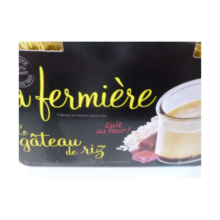 LA FERMIERE GATEAU DE RIZ CARAMEL