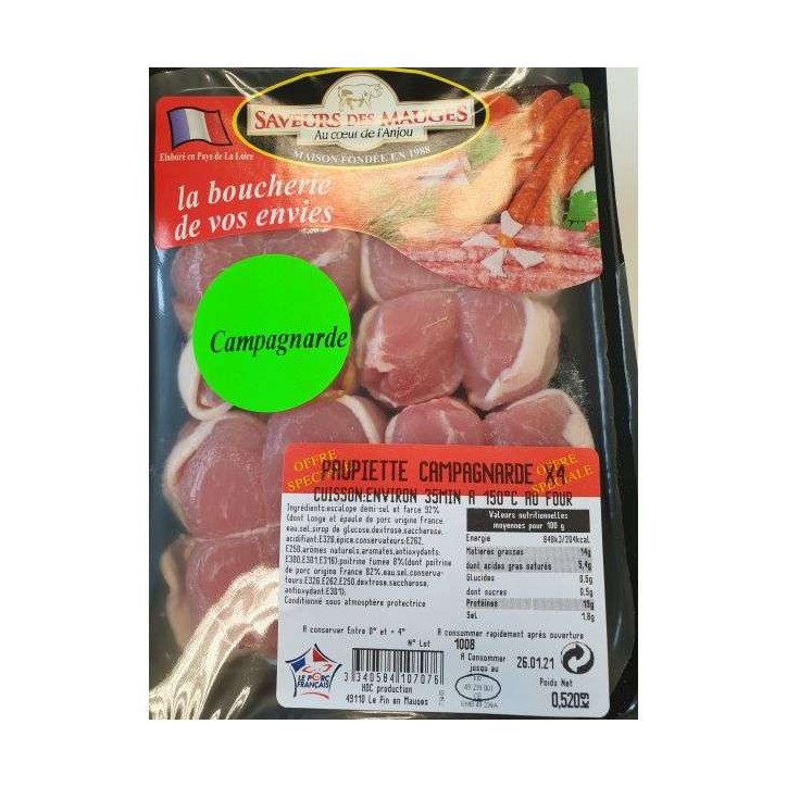 PAUPIETTE CAMPAGNARDE 520G