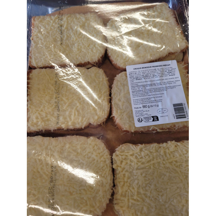 6 CROQUE FROMAGE PRECUIT 660G